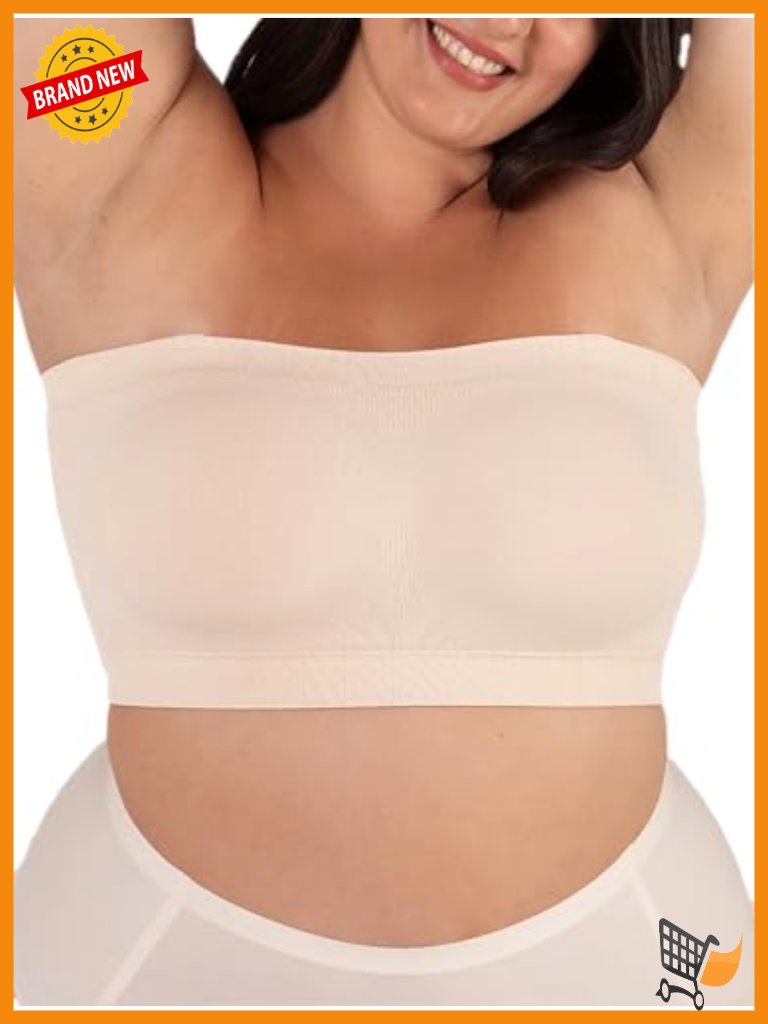 Wireless No-Slip Strapless Bra, Convertible Straps, Bandeau, Lightweight